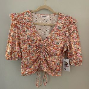 Adjustable Floral Top
